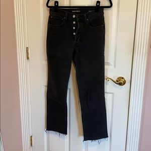 Denim Forum high rise Arlo straight jean